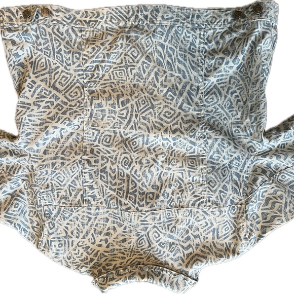 Women's Blue Patterned Jacket - Picture 2 of 5